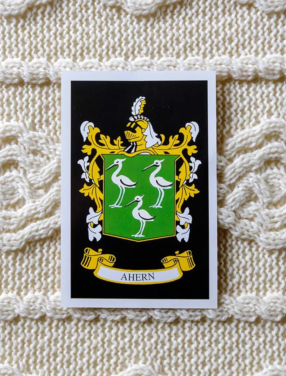 Best Ahern Clan Aran Throw Clan Throws