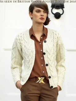 Outlet Aran Cable Knit Cardigan Women Cardigans, Jackets & Coatigans