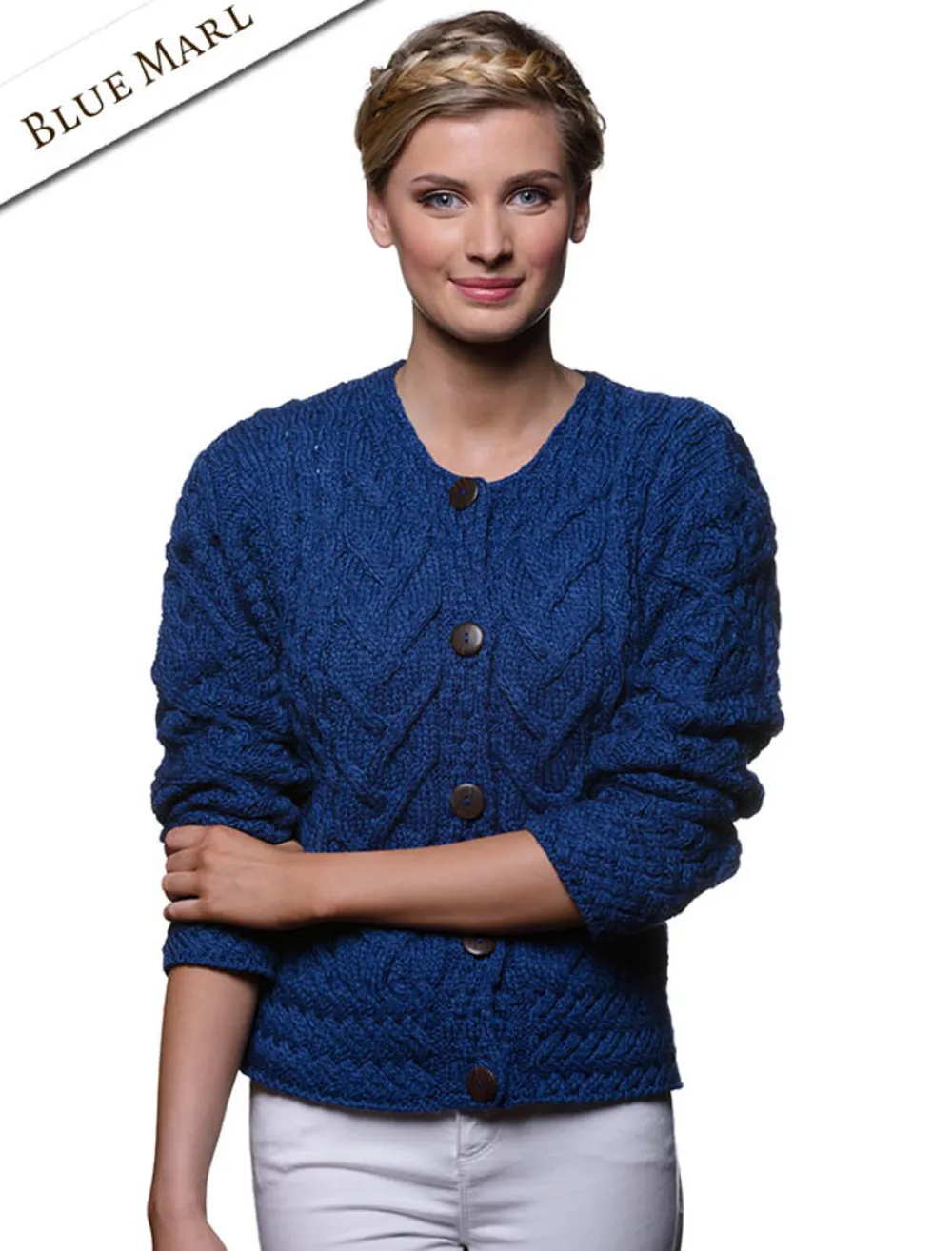 Outlet Aran Cable Knit Cardigan Women Cardigans, Jackets & Coatigans