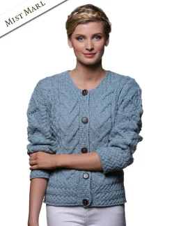 Outlet Aran Cable Knit Cardigan Women Cardigans, Jackets & Coatigans