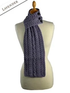Cheap Aran Loop Scarf Women Knitted Wool Scarves