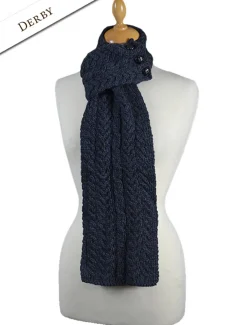 Cheap Aran Loop Scarf Women Knitted Wool Scarves