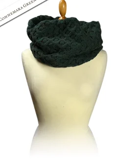 Hot Aran Snood Scarf Women Knitted Wool Scarves