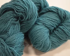 Sale Aran Wool Knitting Hanks - Petrol Aran Wool