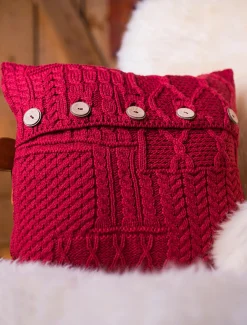 Store Aran-Knit Cushion Cover Aran Design Homeware
