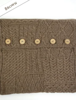 Store Aran-Knit Cushion Cover Aran Design Homeware