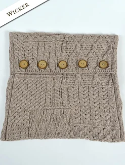 Store Aran-Knit Cushion Cover Aran Design Homeware