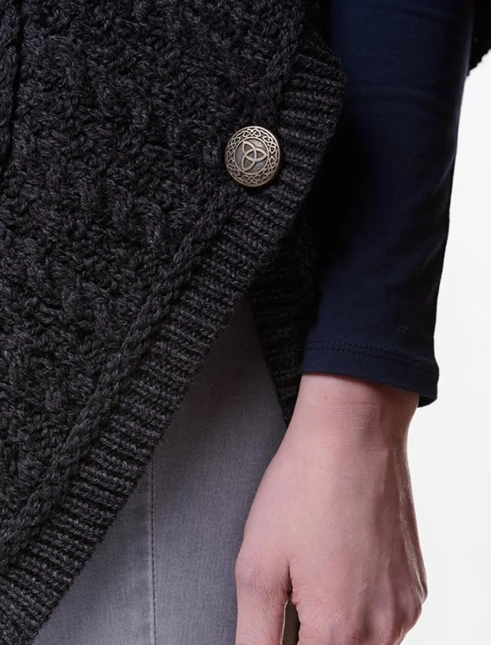 Flash Sale Batwing Jacket with Celtic Knot Zipper Pull Women Cardigans, Jackets & Coatigans