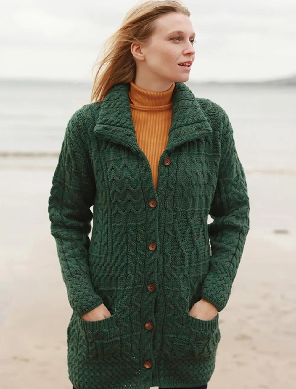 Shop Button-Down Patchwork Cardigan Women Cardigans, Jackets & Coatigans