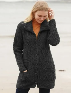 Shop Button-Down Patchwork Cardigan Women Cardigans, Jackets & Coatigans