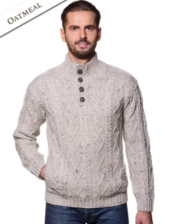 Hot Buttoned Merino Wool Sweater Sweaters