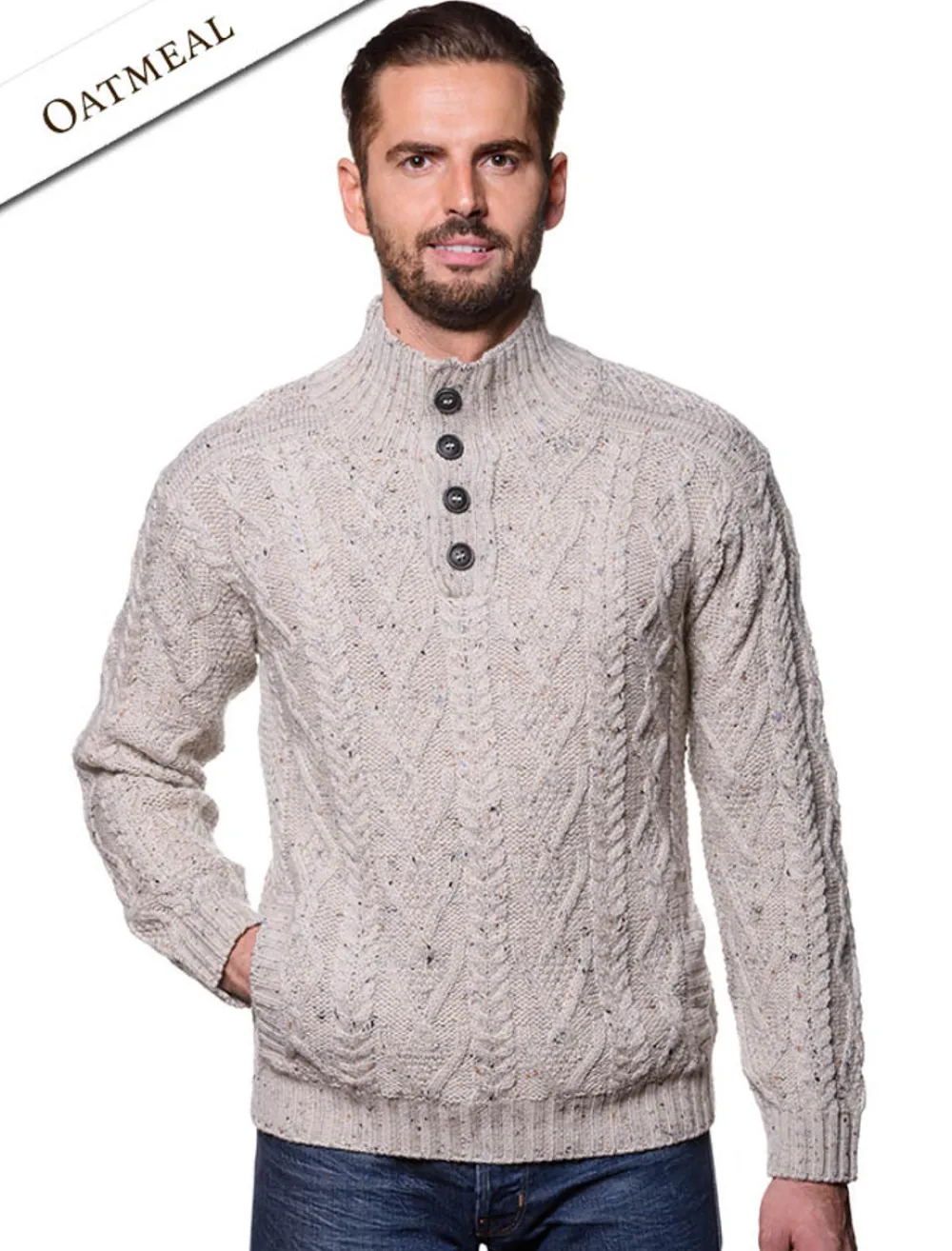 Hot Buttoned Merino Wool Sweater Sweaters