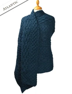 Online Cable Aran Wrap Women Ponchos, Capes & Shawls
