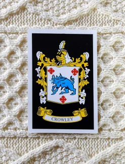 Hot Crowley Clan Aran Throw Clan Throws