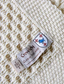Hot Crowley Clan Aran Throw Clan Throws