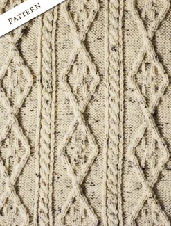 Cheap Diamond Aran Throw Knitted Wool Throws