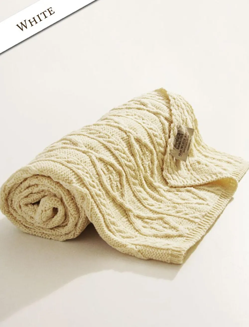 Cheap Diamond Aran Throw Knitted Wool Throws