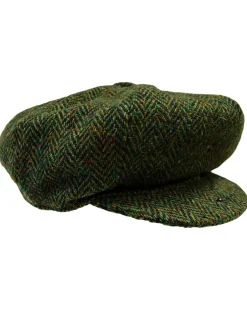 Cheap Donegal Tweed Mens Gatsby Cap - Green Irish Flat Caps