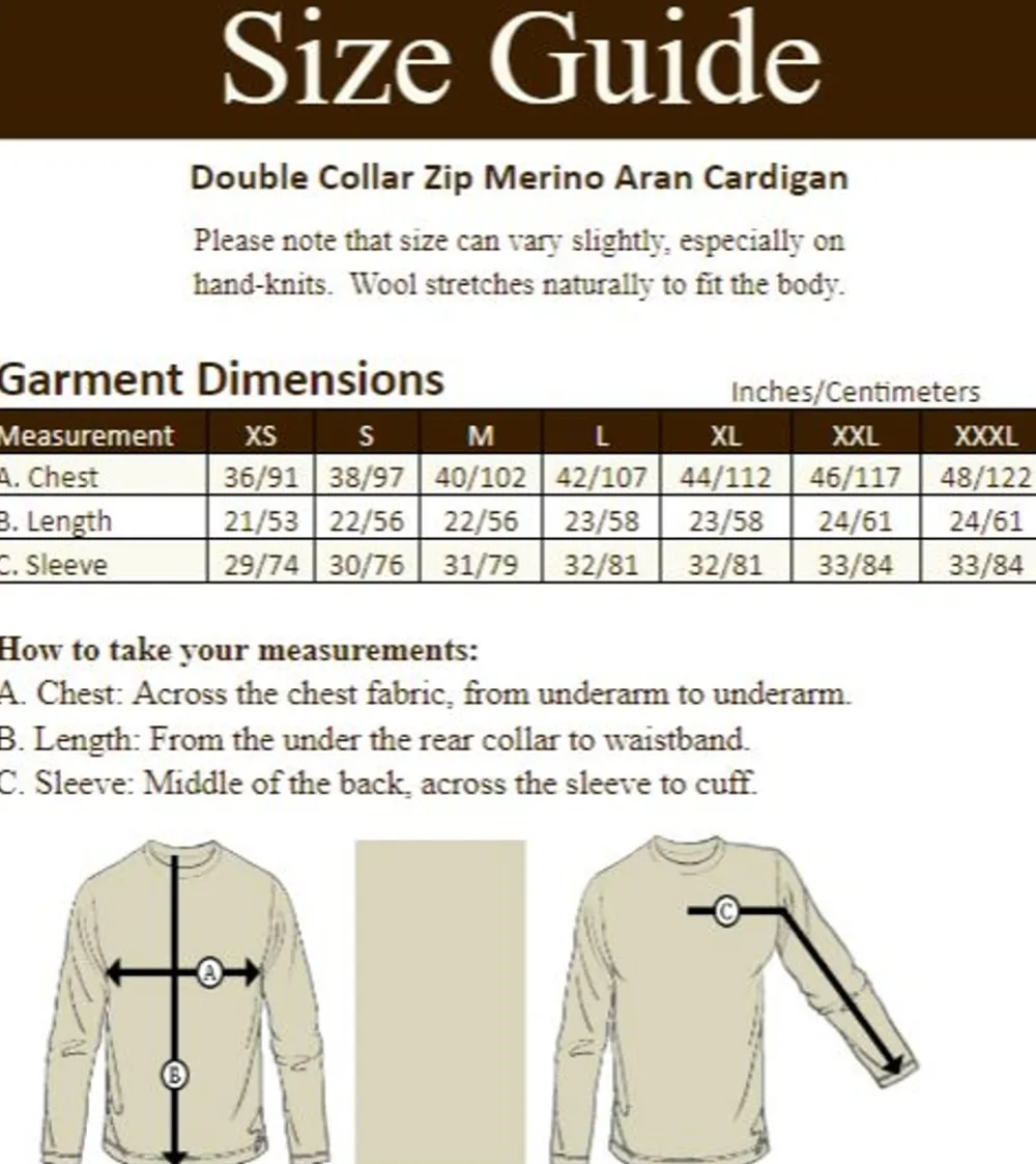 Online Double Collar Zip Merino Aran Cardigan Women Cardigans, Jackets & Coatigans
