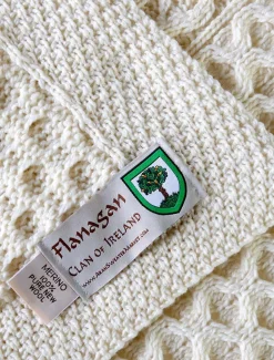 Cheap Flanagan Clan Aran Throw Clan Throws