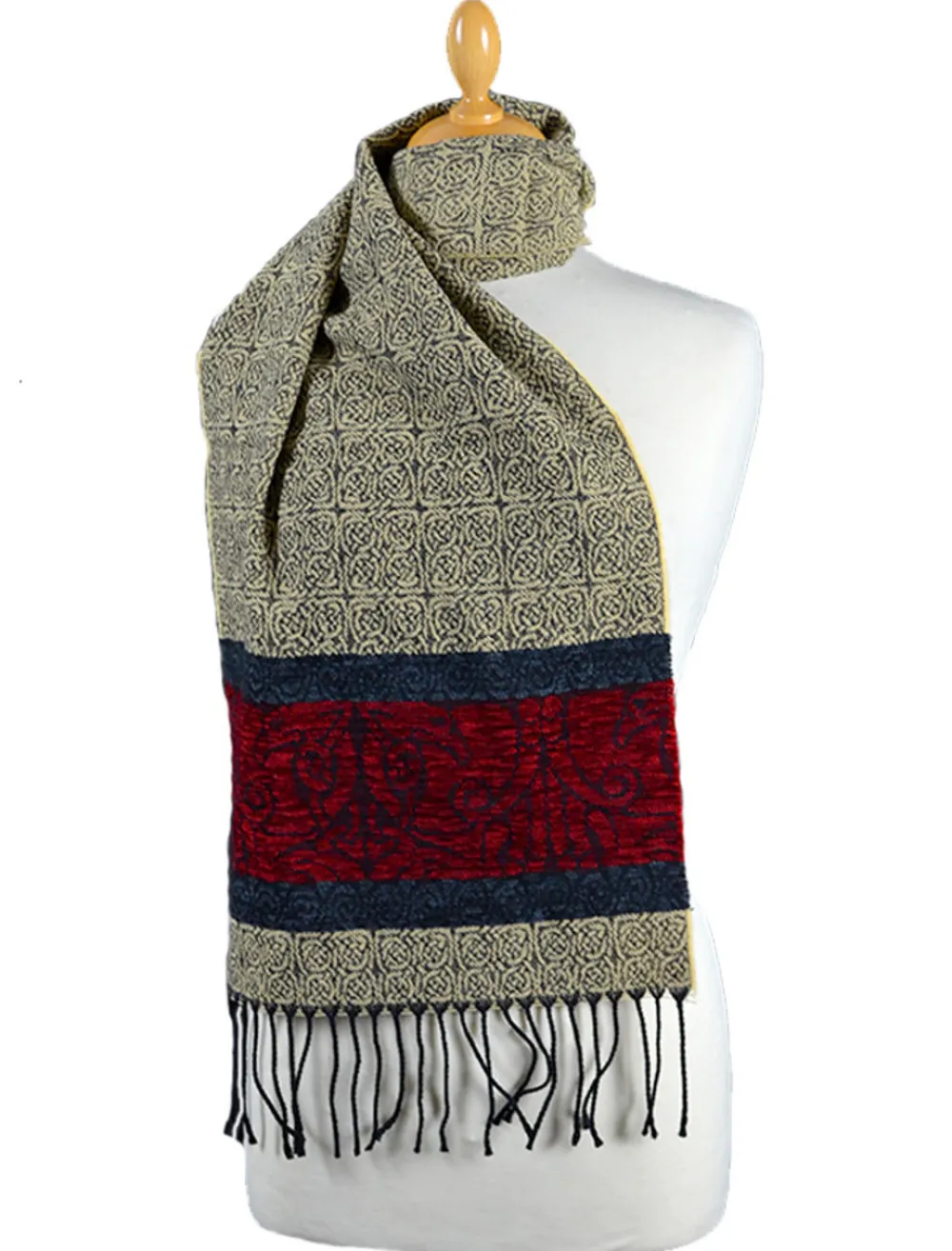 Flash Sale Celtic Birds Pattern Scarf Women Celtic Design Scarves