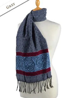 Best Celtic Nordic Pattern Scarf Women Celtic Design Scarves