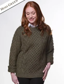 Best Sale Hand-knit Chevron Stitch Sweater Women Sweaters