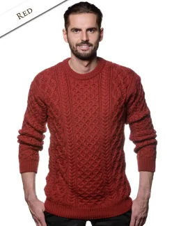 Online Heavyweight Merino Wool Aran Sweater Sweaters