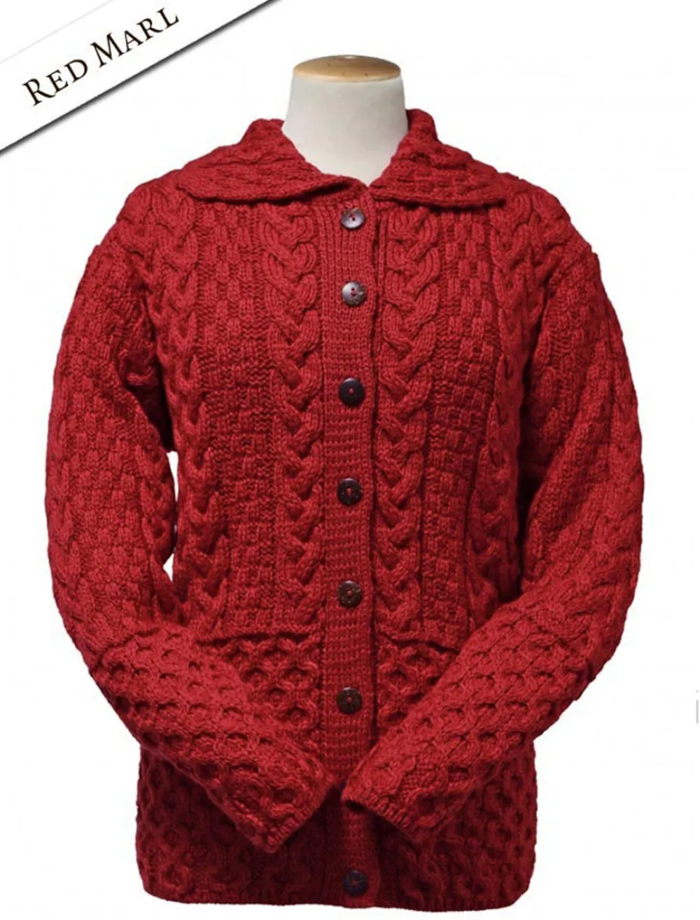 Online Honeycomb Button-Up Cardigan Women Cardigans, Jackets & Coatigans