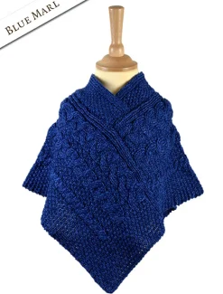 Online Kids Cable Knit Aran Poncho Kids Sweaters, Cardigans & Jackets