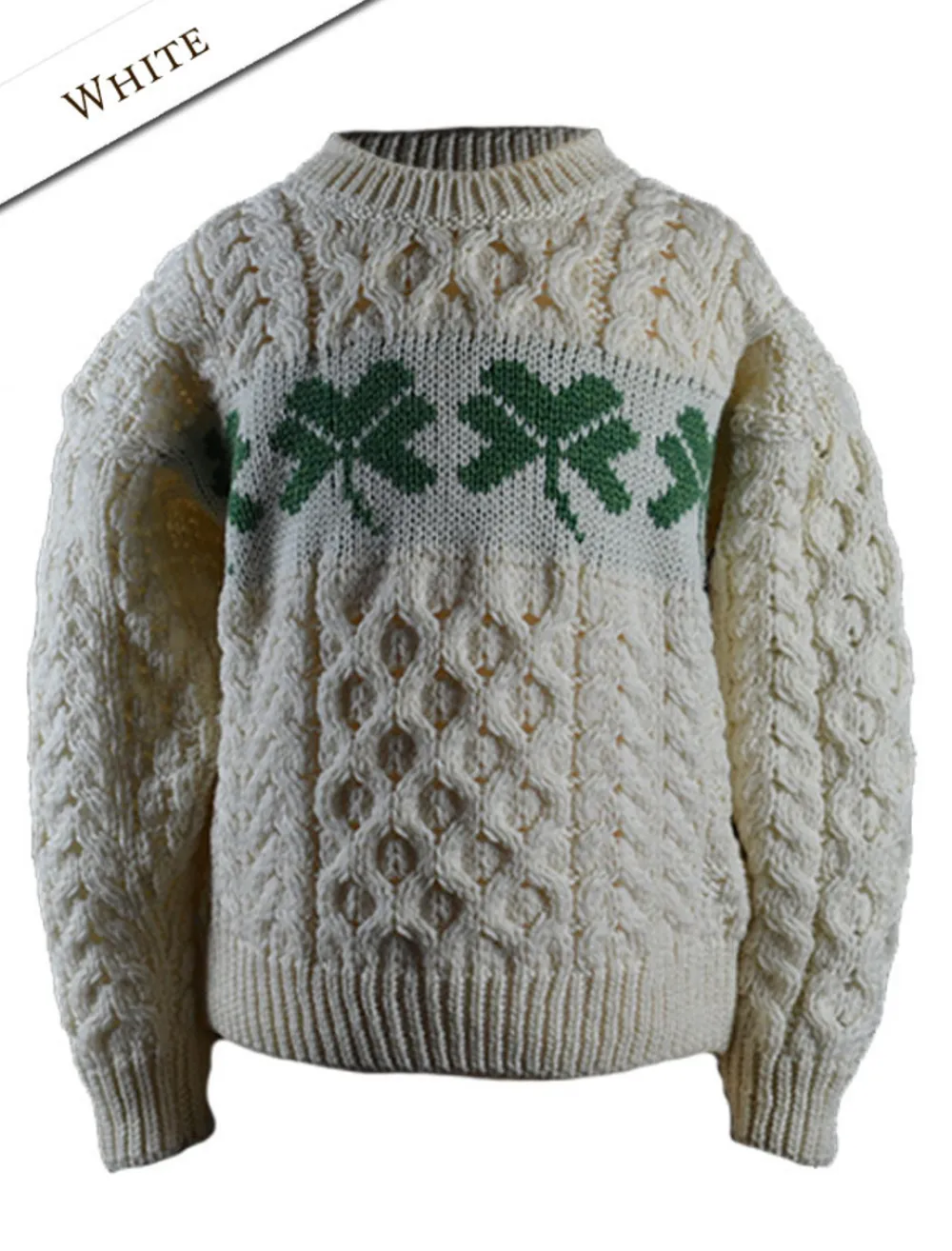 Hot Kid's Merino Wool Shamrock Sweater Kids Sweaters, Cardigans & Jackets