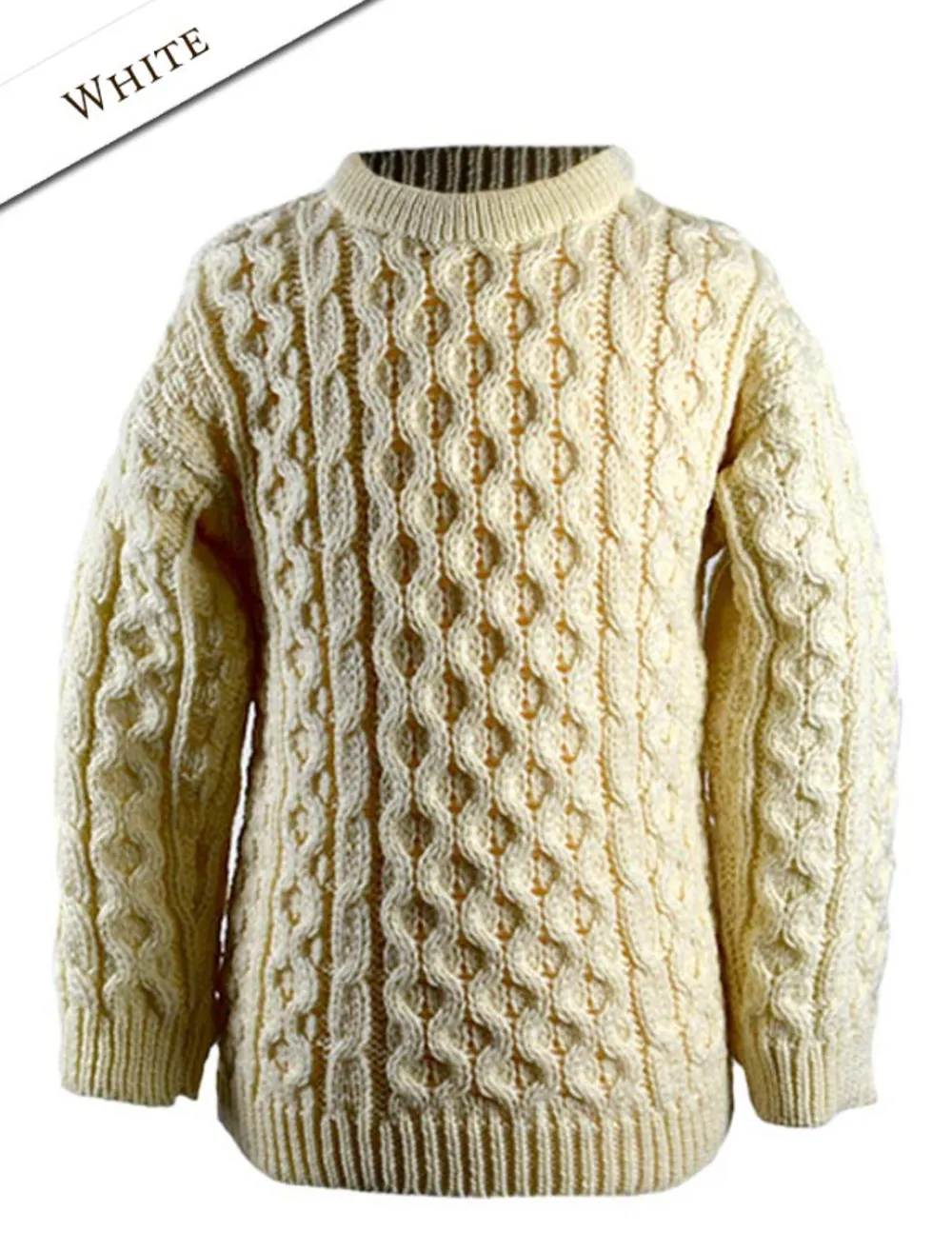 Sale Kid's Traditional Aran Merino Wool Sweater Kids Sweaters, Cardigans & Jackets