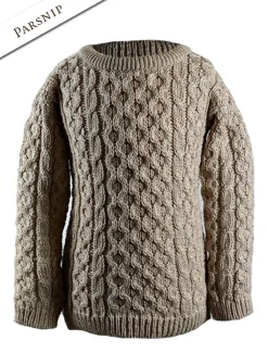 Sale Kid's Traditional Aran Merino Wool Sweater Kids Sweaters, Cardigans & Jackets
