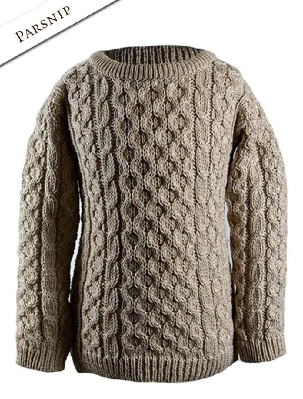 Sale Kid's Traditional Aran Merino Wool Sweater Kids Sweaters, Cardigans & Jackets