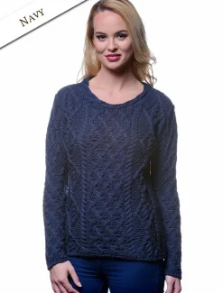 Shop Lambay Aran Sweater for Women Women Sweaters