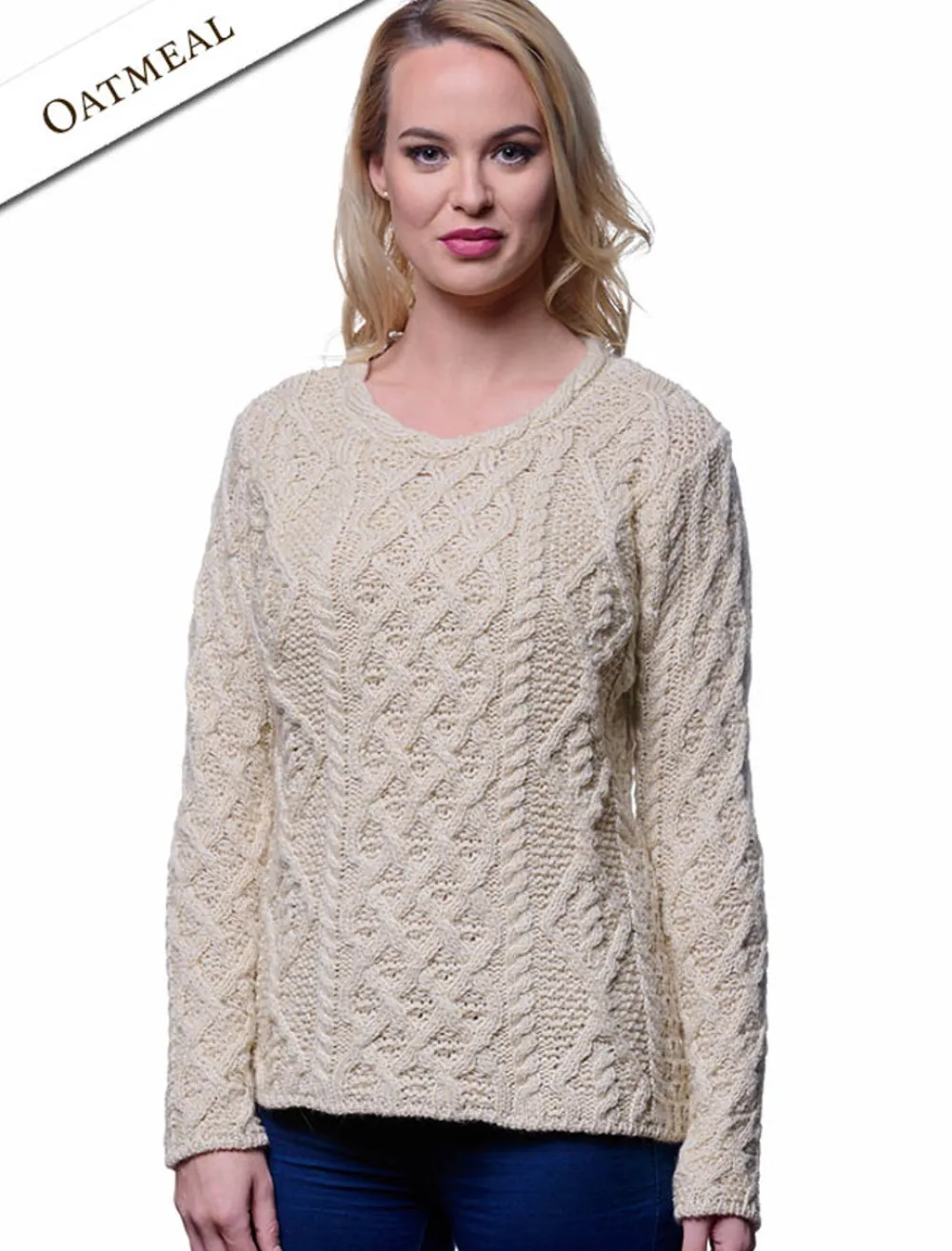 Shop Lambay Aran Sweater for Women Women Sweaters