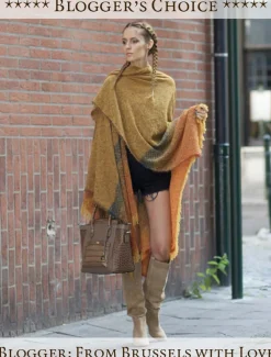 Cheap Lambswool Celtic Ruana Wrap Women Ponchos, Capes & Shawls