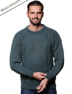 Fashion Lightweight Traditional Aran Mens Wool Sweater Sweaters