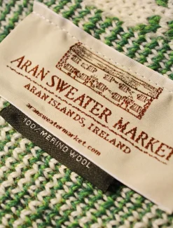 Online Medium Merino Shamrock Throw Knitted Wool Throws