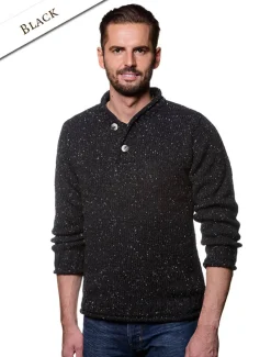 Online Men's Donegal Tweed 2 Button Sweater Sweaters