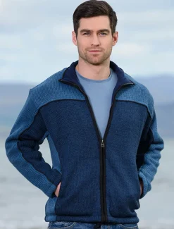 Outlet Men's Fleece Lined Wool Jacket Cardigans, Jackets & Coats