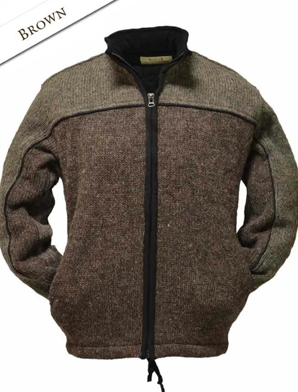 Outlet Men's Fleece Lined Wool Jacket Cardigans, Jackets & Coats