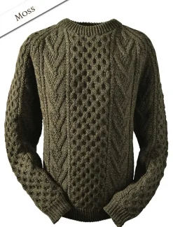 Cheap Mens Hand-knit Chevron Stitch Sweater Sweaters
