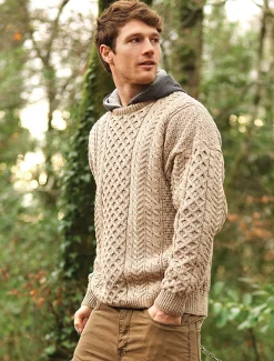 Online Men's Merino Aran Sweater Sweaters