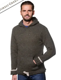New Men's Wool Hoodie with Pouch Pocket Sweaters