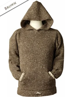New Men's Wool Hoodie with Pouch Pocket Sweaters