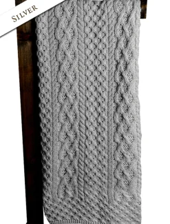 Store Merino Aran Throw Knitted Wool Throws