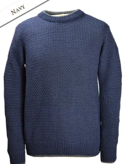 New Merino Textured Crew Neck Sweater Sweaters