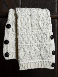 Clearance Merino Wool Aran Leg Warmers Women Irish Wool Socks & Slippers