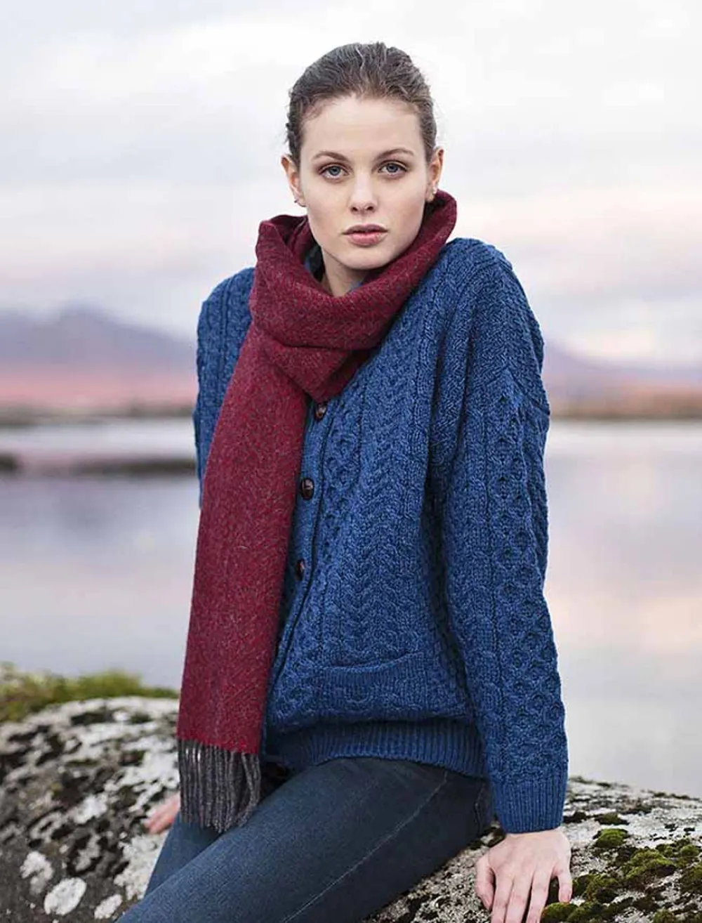 Flash Sale Merino Wool Aran Lumber Jacket Women Cardigans, Jackets & Coatigans